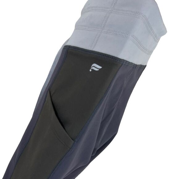 Fabletics Powerhold Grey/Olive Green Colorblock Cargo Leggings - Picture 5 of 9